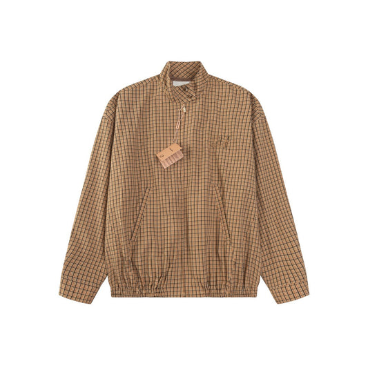 251021 A new high-quality custom checkered jacket