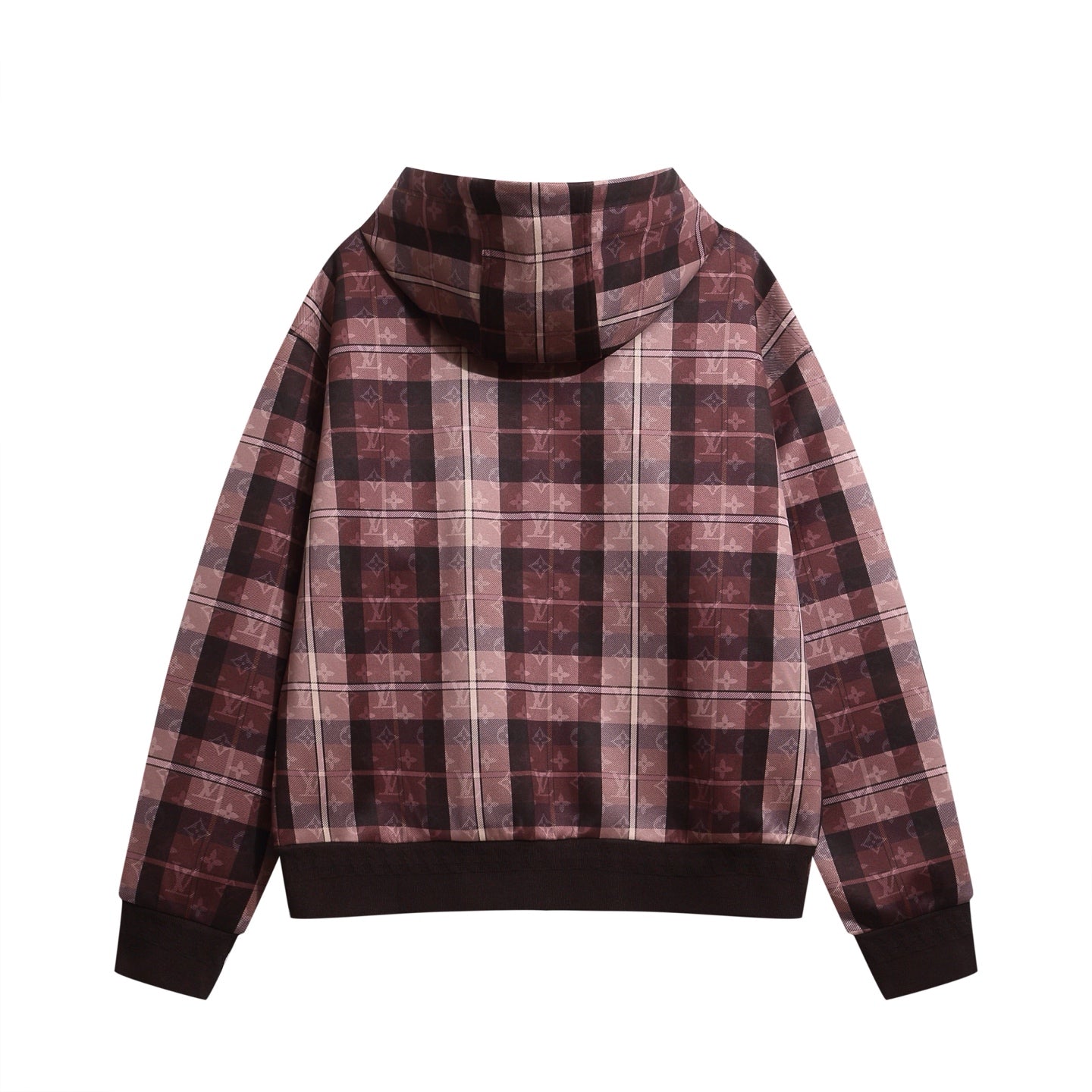 251021 A new high-quality checkered hooded loose jacket