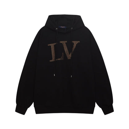251021 New high-quality rhinestone hot diamond pattern hoodie