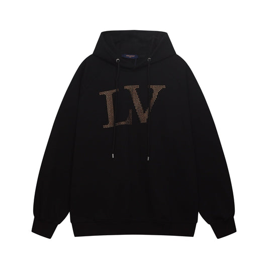 251021 New high-quality rhinestone hot diamond pattern hoodie