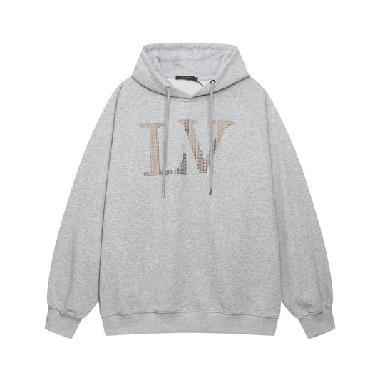 251021 New high-quality rhinestone hot diamond pattern hoodie