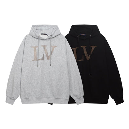251021 New high-quality rhinestone hot diamond pattern hoodie