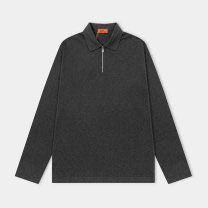 251021 New high-quality modal wool jacquard blend long-sleeved shirt