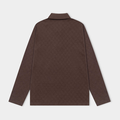 251021 New high-quality modal wool jacquard blend long-sleeved shirt