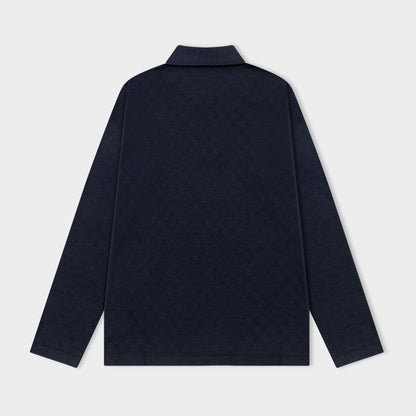 251021 New high-quality modal wool jacquard blend long-sleeved shirt