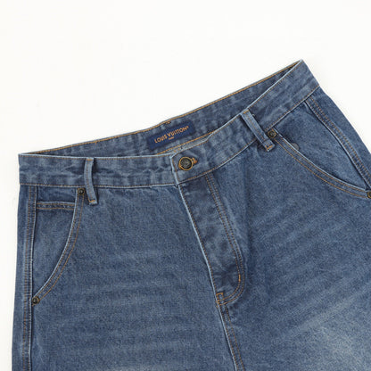 251021 New high-quality denim trousers with embroidered lower part