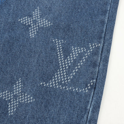 251021 New high-quality denim trousers with embroidered lower part
