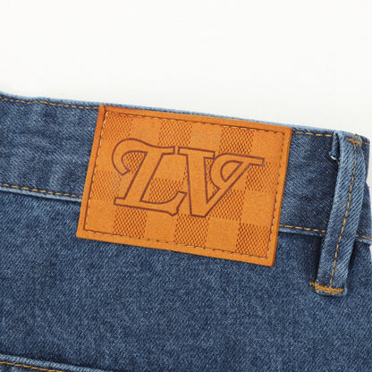 251021 New high-quality denim trousers with embroidered lower part