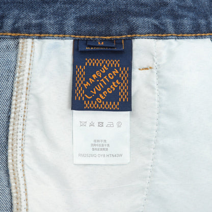 251021 New high-quality denim trousers with embroidered lower part