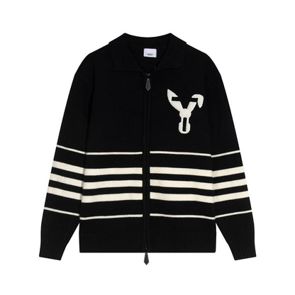251021 New high-quality rabbit pattern knitted sweater jacket