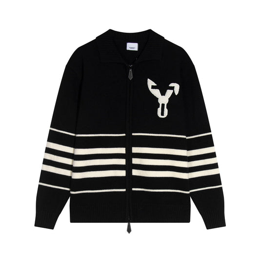 251021 New high-quality rabbit pattern knitted sweater jacket