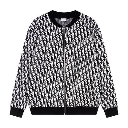 251021  new high-quality classic letter-printed sweater cardigan