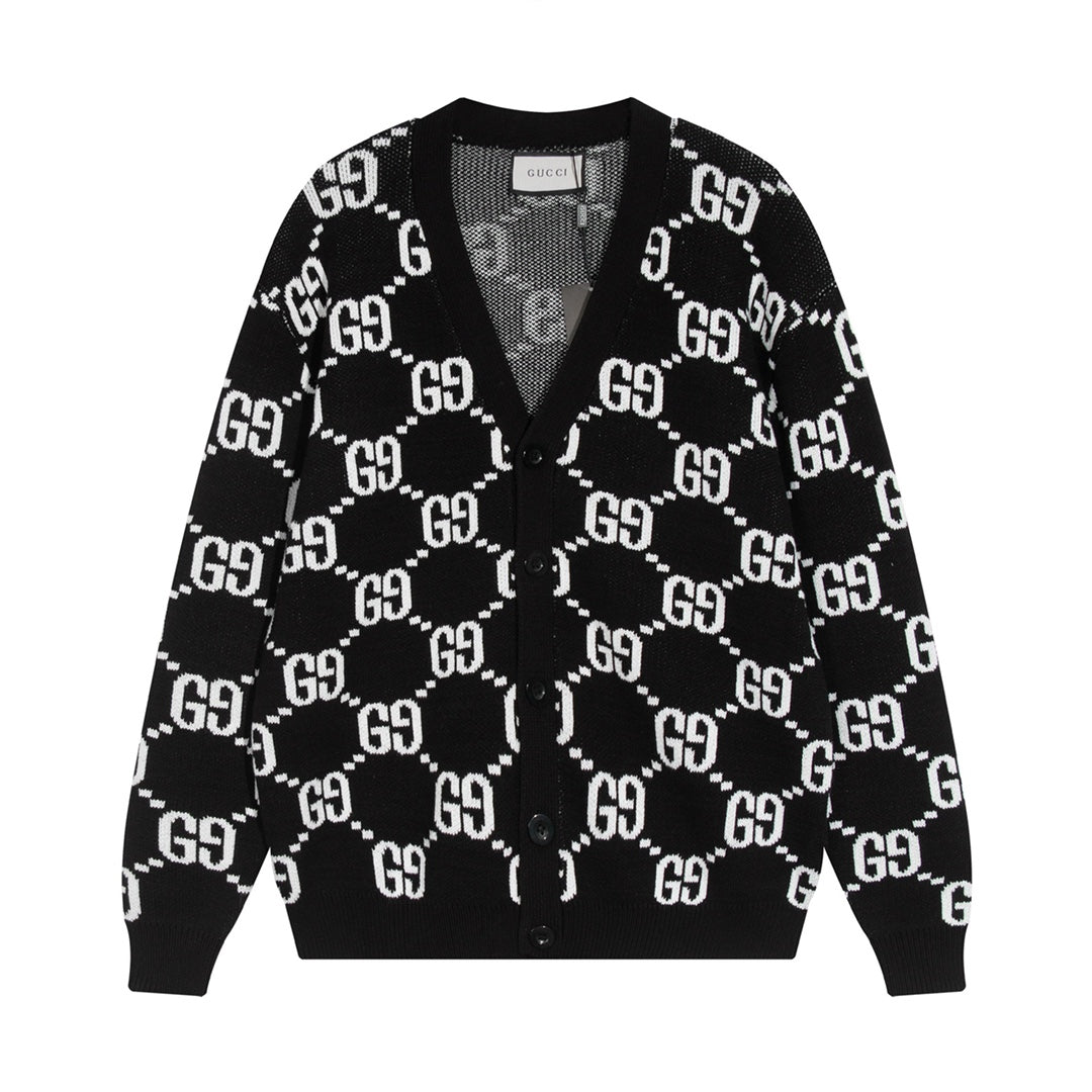 251021 new high-quality classic letter-printed cardigan