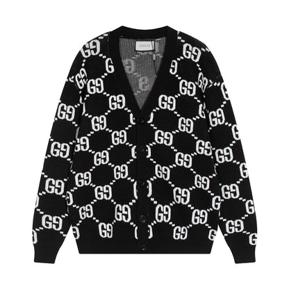 251021 new high-quality classic letter-printed cardigan