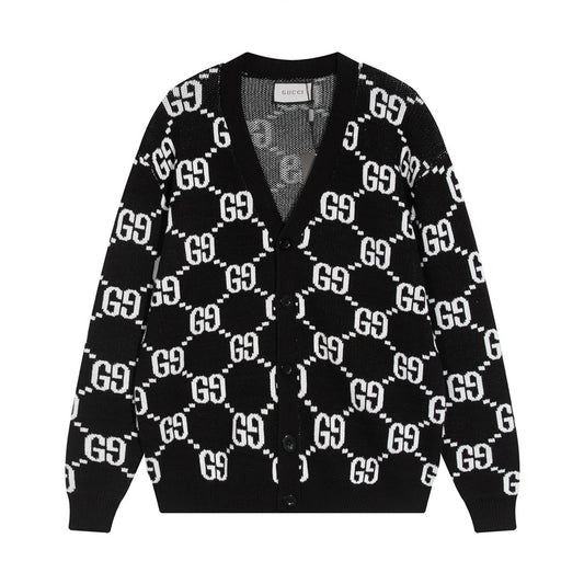 251021 new high-quality classic letter-printed cardigan