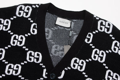 251021 new high-quality classic letter-printed cardigan