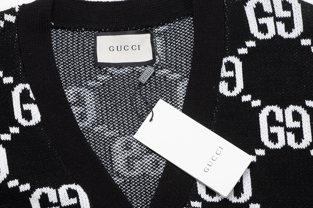 251021 new high-quality classic letter-printed cardigan