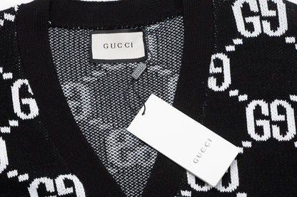 251021 new high-quality classic letter-printed cardigan