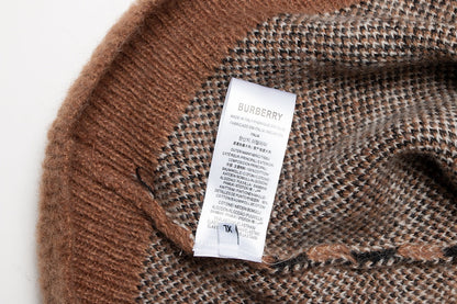 251021 New high-quality checked loose mohair pullover sweater