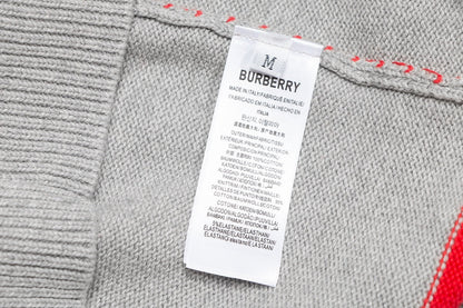 251021 New high-quality patchwork striped top V-neck sweater cardigan