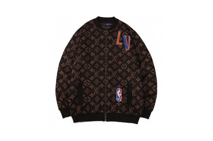 251021 New high-quality classic basketball-embroidered woolen cardigan