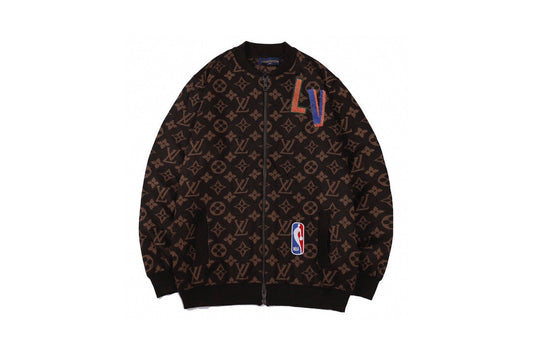 251021 New high-quality classic basketball-embroidered woolen cardigan
