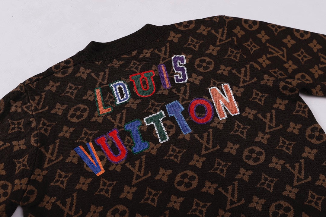 251021 New high-quality classic basketball-embroidered woolen cardigan