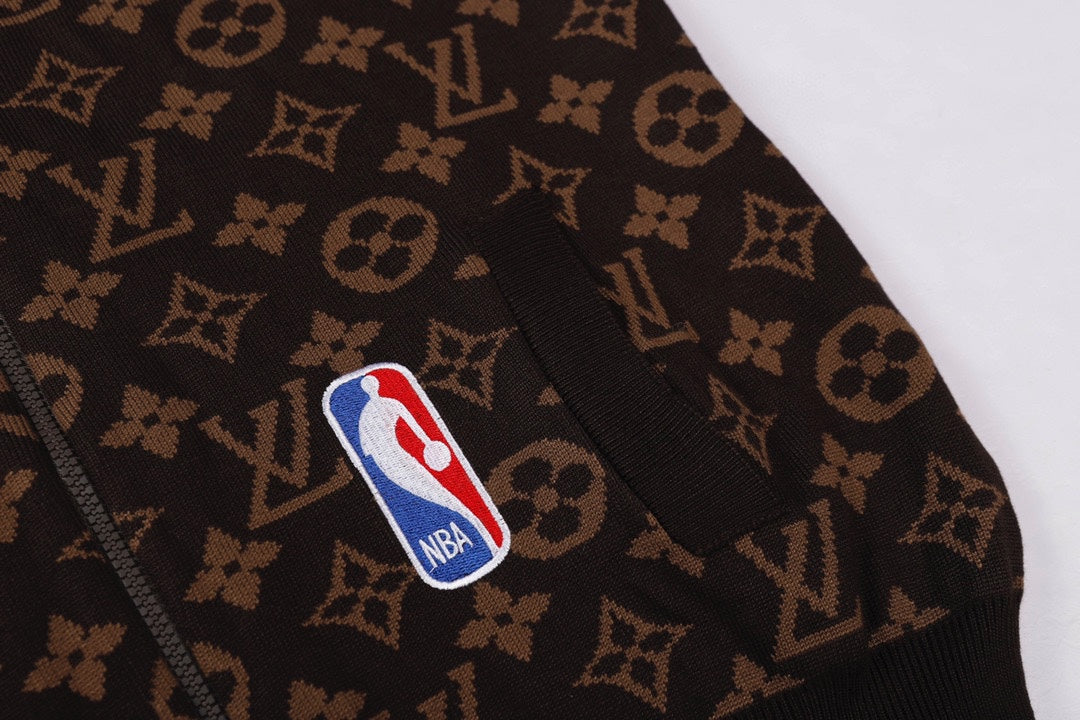 251021 New high-quality classic basketball-embroidered woolen cardigan