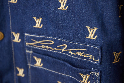 251021 new high-quality and distinctive patchwork embroidered denim jacket