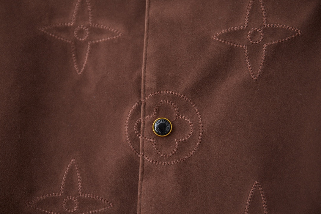 251021 new high-quality, distinctive embroidered full-print coat