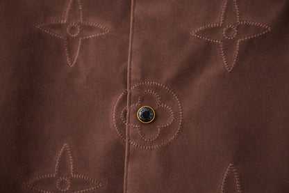 251021 new high-quality, distinctive embroidered full-print coat