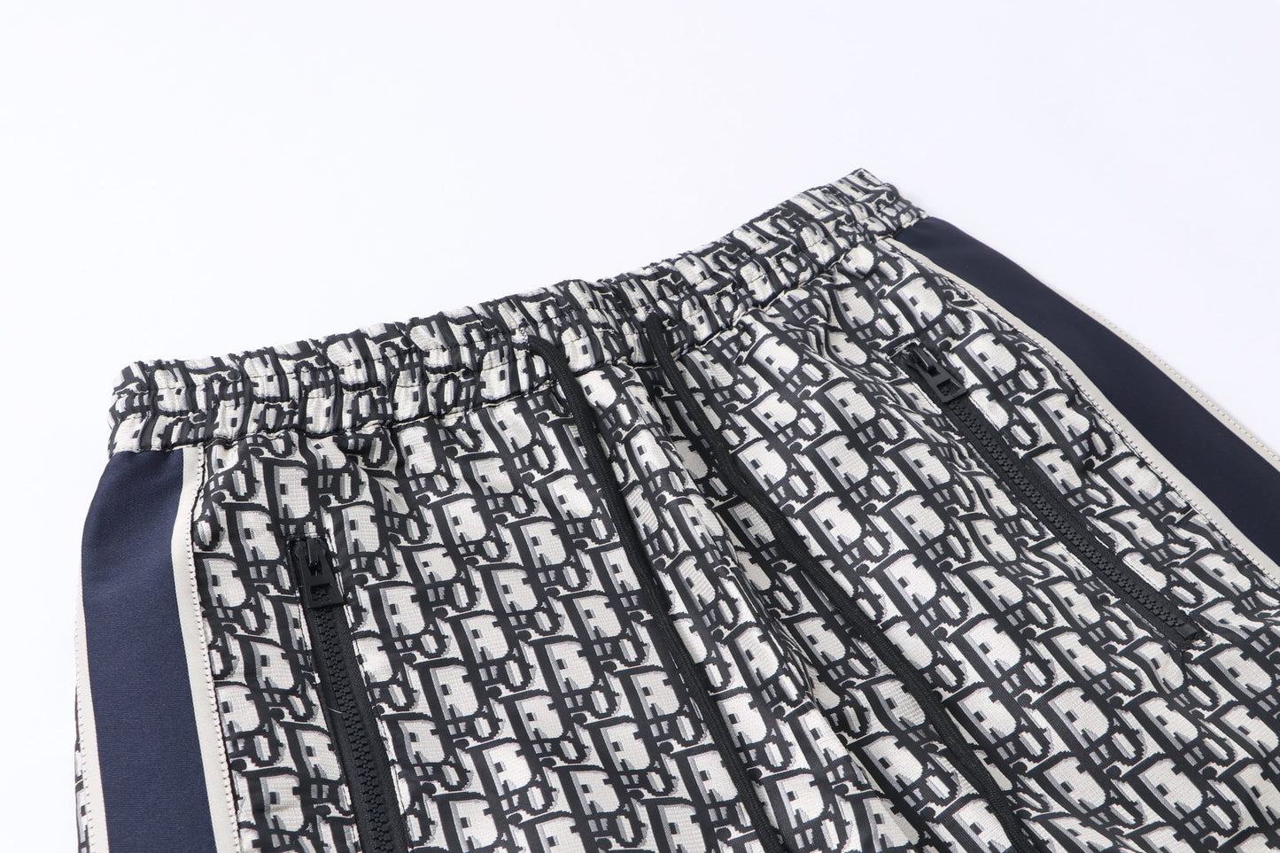 251021 New high-quality monogram full-print patchwork webbing sports trousers