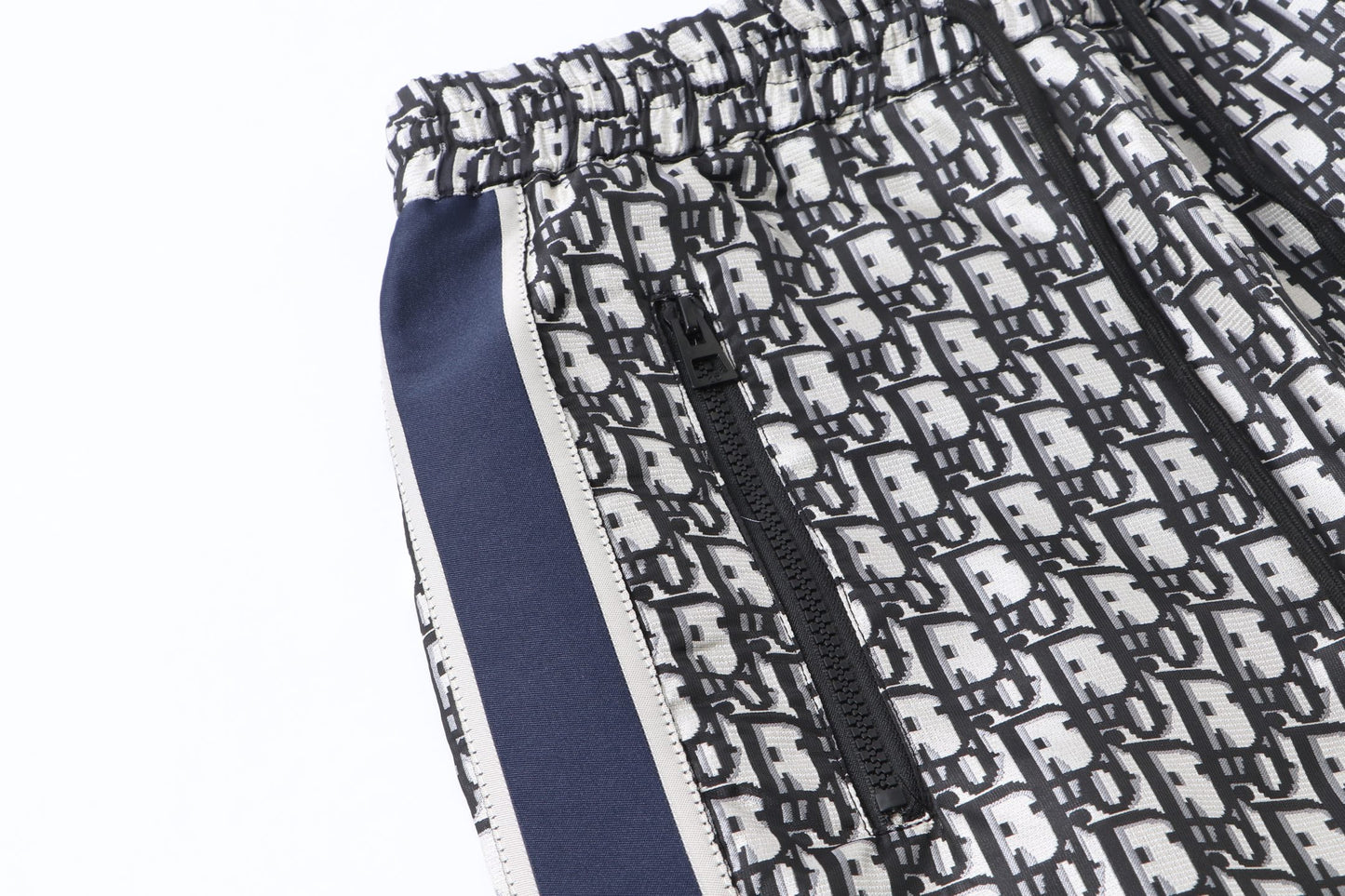 251021 New high-quality monogram full-print patchwork webbing sports trousers