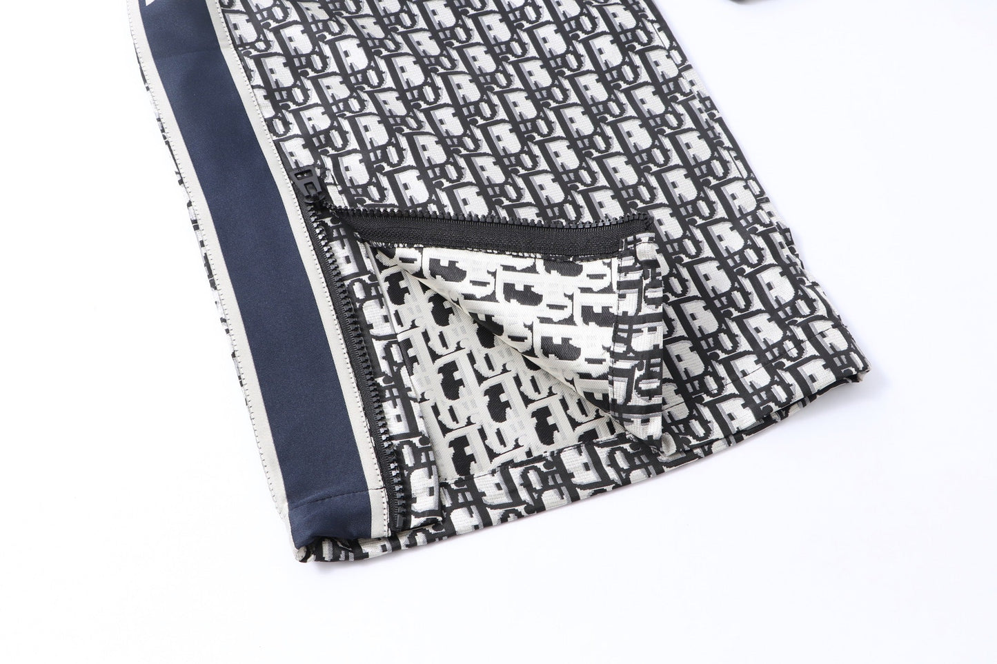 251021 New high-quality monogram full-print patchwork webbing sports trousers