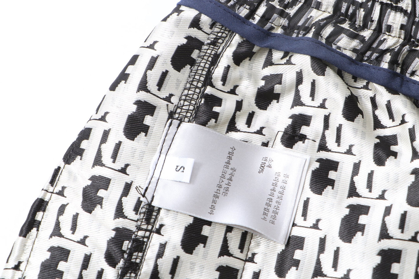 251021 New high-quality monogram full-print patchwork webbing sports trousers