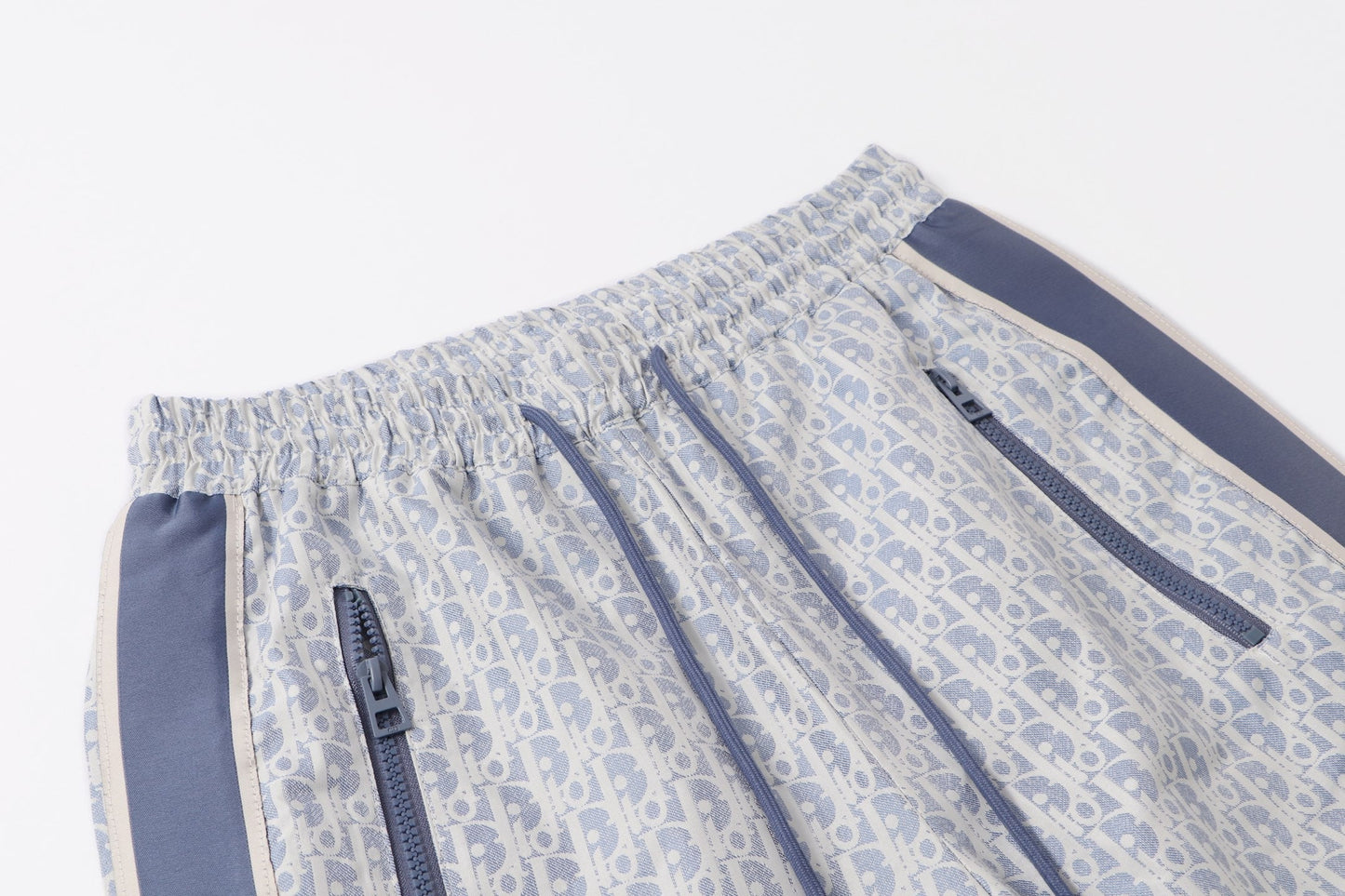 251021 New high-quality monogram full-print patchwork webbing sports trousers