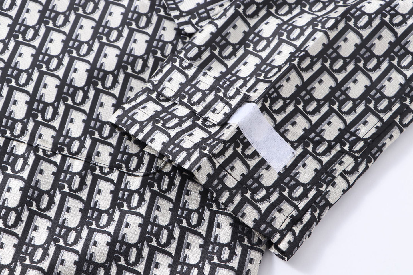 251021 new high-quality monogram full print blue and white down jacket