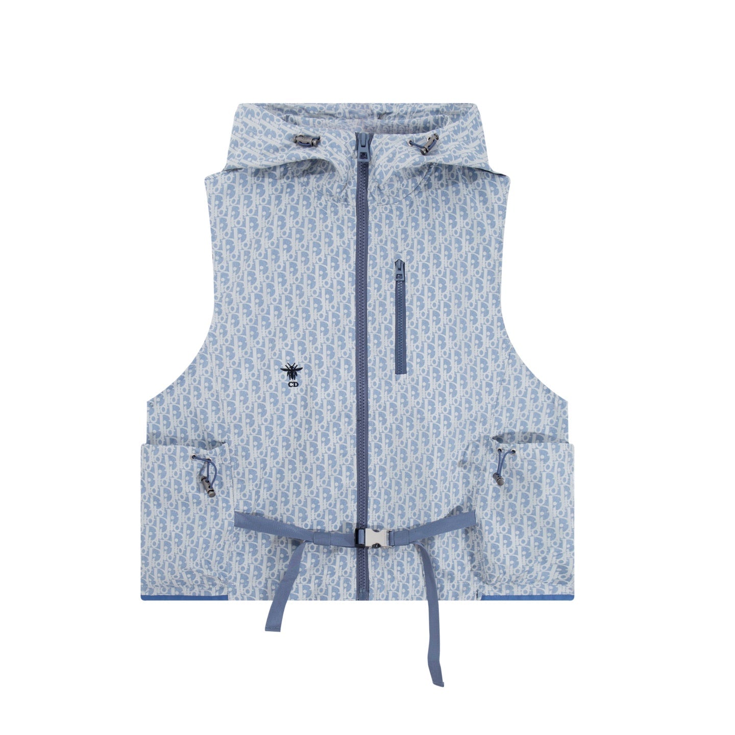 251021 New high-quality monochrome full-print waistcoat sporty style
