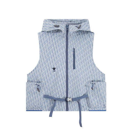 251021 New high-quality monochrome full-print waistcoat sporty style