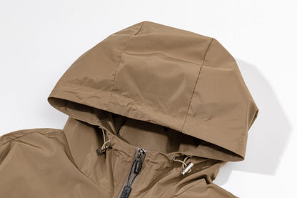 251021 A new high-quality classic signature windproof hooded jacket
