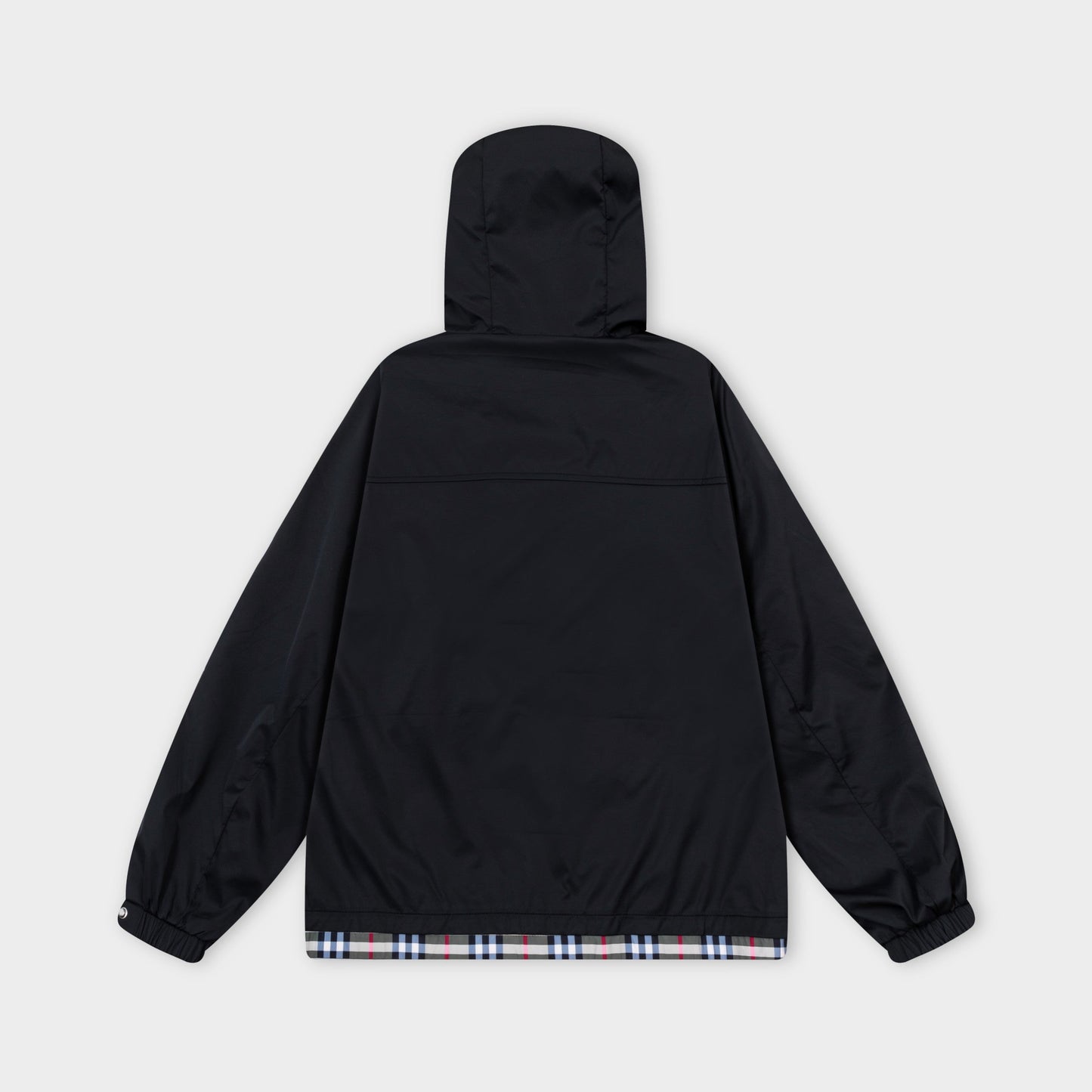 251021 New high-quality classic checkered patchwork hooded jacket