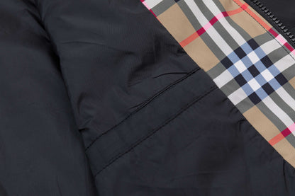 251021 New high-quality classic checkered patchwork hooded jacket