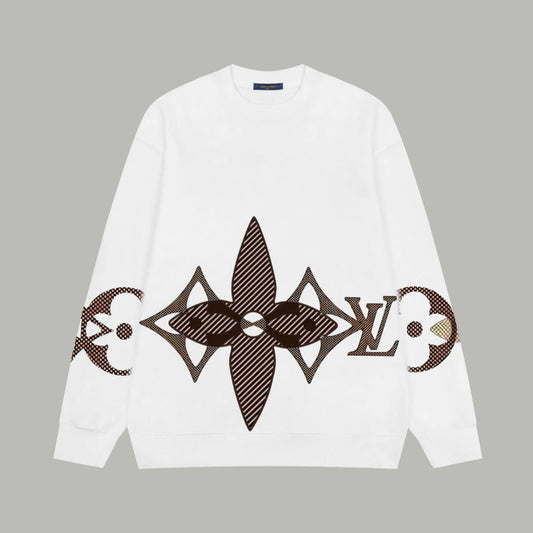 251021 New high-quality printed loop long-sleeved sweatshirt