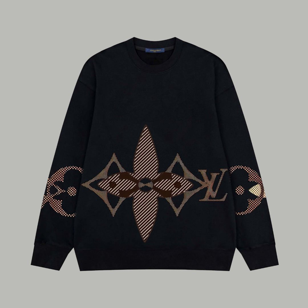 251021 New high-quality printed loop long-sleeved sweatshirt