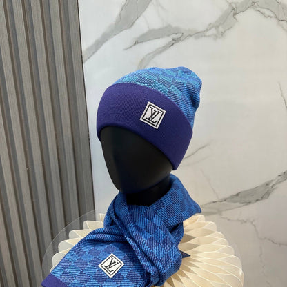251028 New daily wear matching warm knitted hat