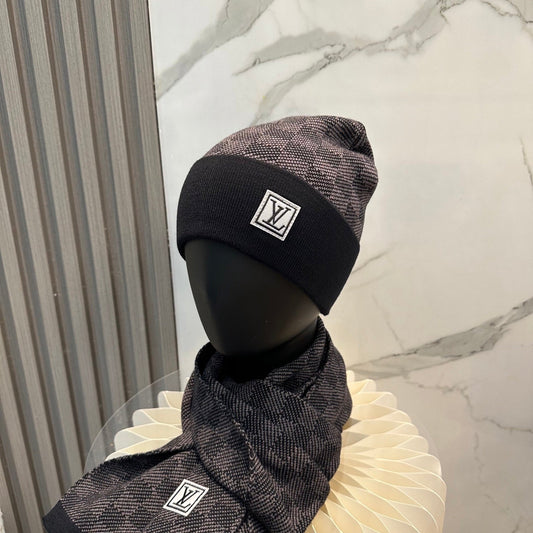 251028 New daily wear matching warm knitted hat