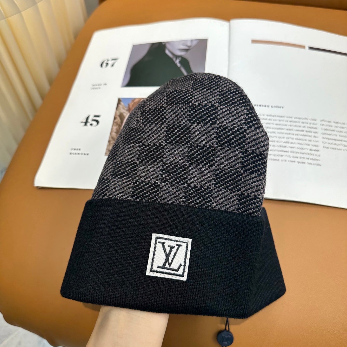 251028 New daily wear matching warm knitted hat