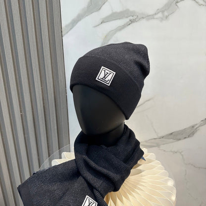 251028 New daily wear matching warm knitted hat