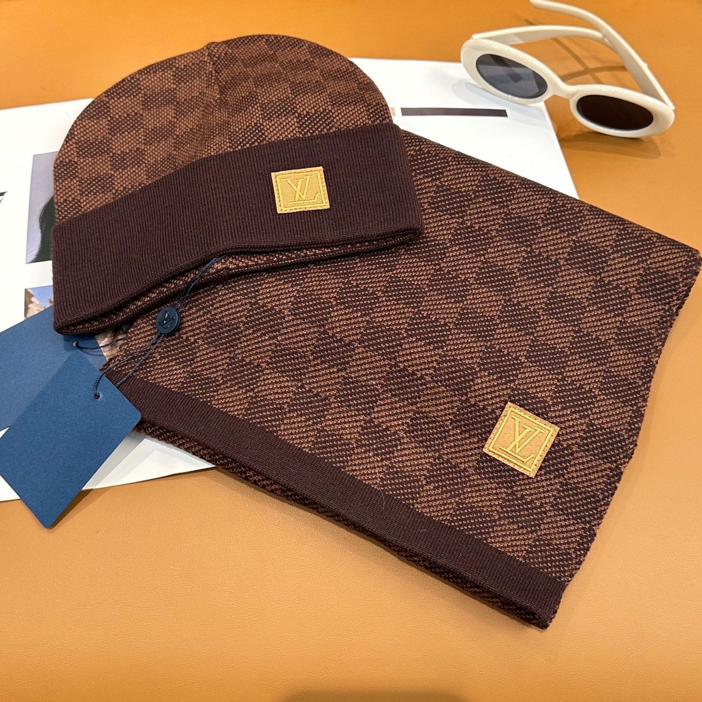251028 New daily wear matching warm knitted hat