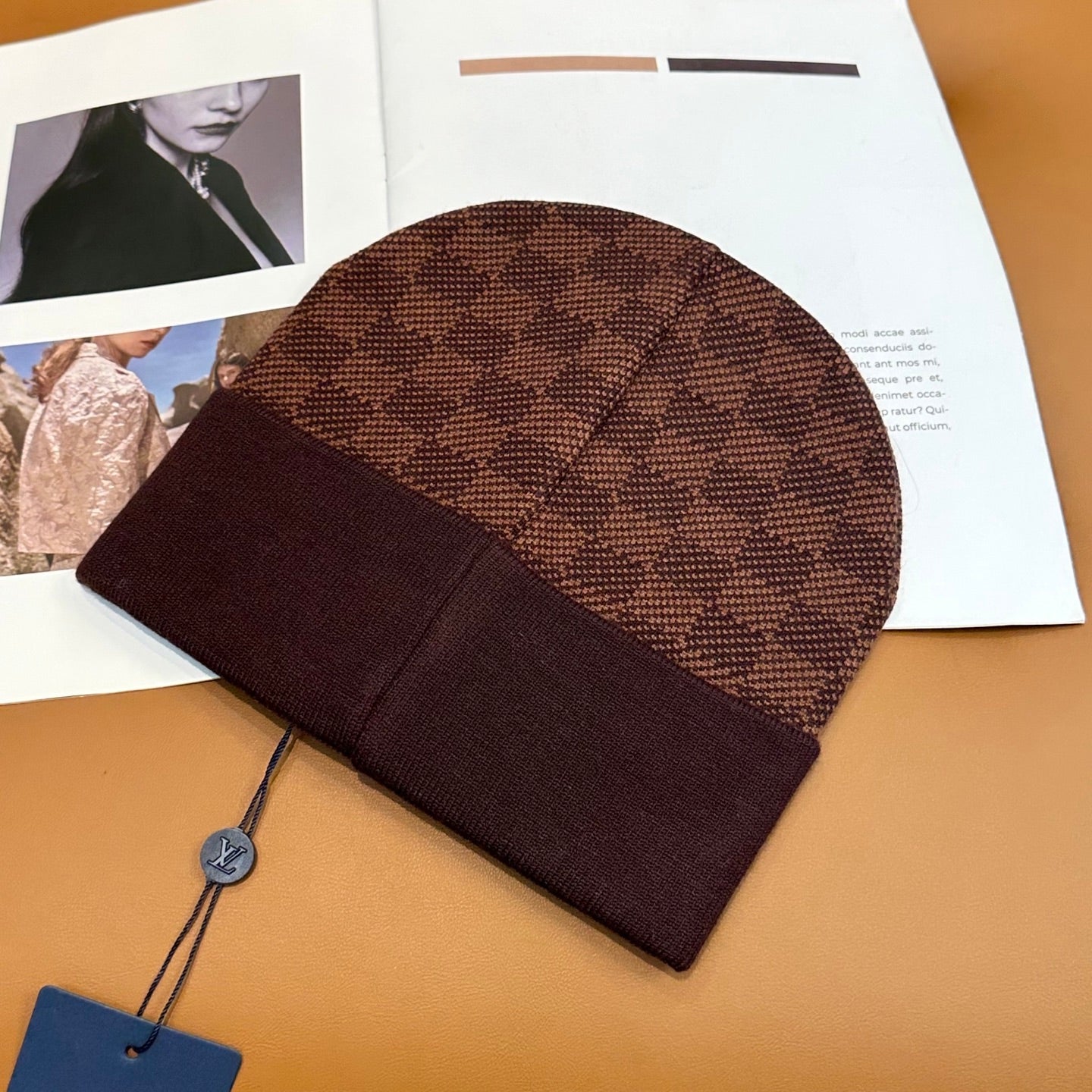 251028 New daily wear matching warm knitted hat